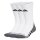 adidas Unisex Socks, 3-pack - Performance Climacool Cushioned Crew, Logo, Stripe, Cushioned White 37-39 (UK 4-6)