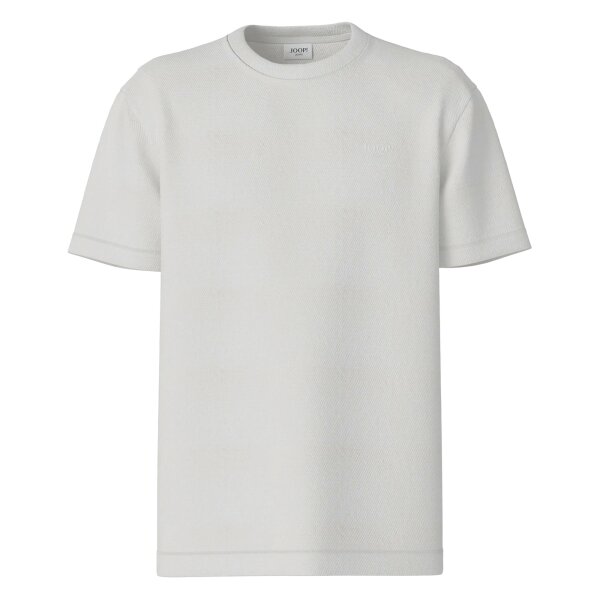 JOOP! JEANS Men T-shirt – Amareus, round neck, cotton stretch, plain colour White L (Large)