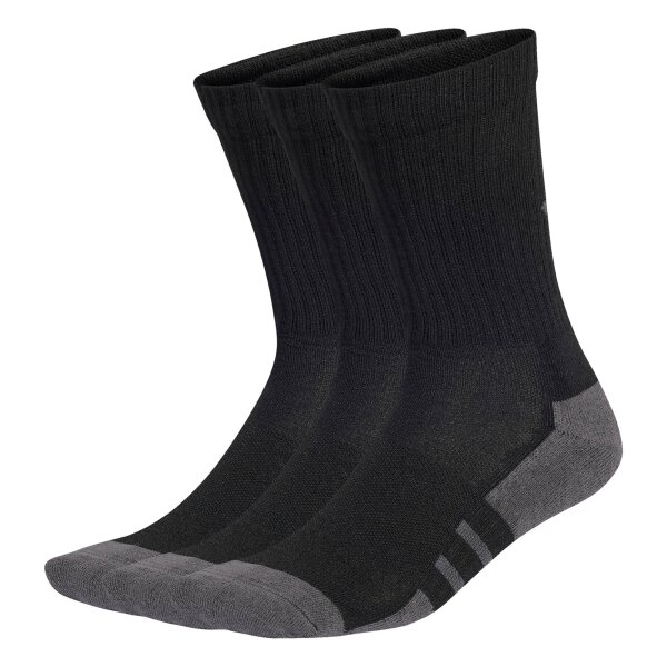 adidas Unisex Socken, 3er Pack - Essentials Climacool Crew Socken, Logo Schwarz 40-42