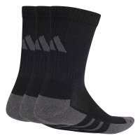 adidas Unisex Socken, 3er Pack - Essentials Climacool Crew Socken, Logo Schwarz 40-42