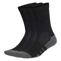 adidas Unisex Socks, 3-pack - Essentials Climacool Crew Socks, logo Black 37-39 (UK 4-6)