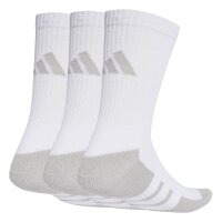 adidas Unisex Socks, 3-pack - Essentials Climacool Crew Socks, logo White 40-42 (UK 6.5-8.5)