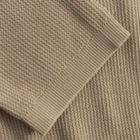 JOOP! JEANS Herren Strickpolo - Adrianor, Polokragen, Baumwolle, Waffelstrick Beige M