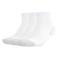 adidas unisex quarter socks, pack of 3 - Essentials Climacool Quarter Socks, logo White 40-42 (UK 6.5-8.5)