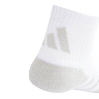 adidas unisex quarter socks, pack of 3 - Essentials Climacool Quarter Socks, logo White 40-42 (UK 6.5-8.5)