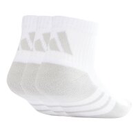 adidas Unisex Quartersocken, 3er Pack - Essentials Climacool Quarter Socken, Logo Weiß 40-42
