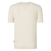 JOOP! JEANS Herren T-Shirt - Sandero, Strick, Struktur, Baumwolle Weiß M