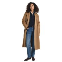 GANT Damen Strickpullover mit Troyer - Cable Half-Zip, Zopfstrick, Stretch Cotton Blau M