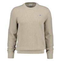 GANT Herren Stirckpullover mit Rundhals - Micro Textured...