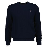 GANT Mens Knitted Jumper with Round Neck - Micro Textured...