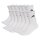 adidas Unisex Socks, 12-pack - Cushioned Crew Socks, Logo, padded, Solid Color White 40-42 (UK 6-8)