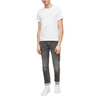 s.Oliver Herren T-Shirt - Basic, Rundhals, Baumwolle, einfarbig Weiß L