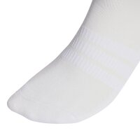 adidas Unisex Quarter Socks, 12-pack - Cushioned Essentials Ankle Socks, logo, padded, solid color White 40-42 (UK 6-8)