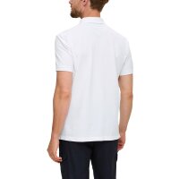s.Oliver Men Polo Shirt - Basic, Polo Collar, Cotton, Plain Colour White M (Medium)