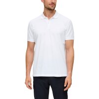 s.Oliver Men Polo Shirt - Basic, Polo Collar, Cotton, Plain Colour White 2XL (XX-Large)