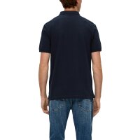 s.Oliver Herren Poloshirt - Basic, Polokragen, Baumwolle, einfarbig Dunkelblau XL
