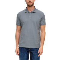 s.Oliver Herren Poloshirt - Basic, Polokragen, Baumwolle, einfarbig Hellgrau M