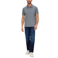 s.Oliver Men Polo Shirt - Basic, Polo Collar, Cotton, Plain Colour Light grey M (Medium)