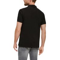 s.Oliver Men Polo Shirt - Basic, Polo Collar, Cotton, Plain Colour Black M (Medium)
