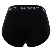 GANT Herren Slips, 3er Pack - Brief 3-Pack, Slim Fit, Logo, Stretch Cotton, uni Schwarz M