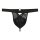 WOH Herren G-String - Pure Seduction, Spitze, Metalldetail, durchsichtig Schwarz S