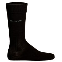GANT Herren Socken, 6er Pack - Soft Cotton Socks, Strümpfe, Logo, einfarbig Schwarz 43-45