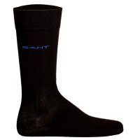 GANT Mens Socks, 6-Pack - Soft Cotton Socks, Stockings, Logo, Plain Colour Black 43-45 (UK 8.5-10)