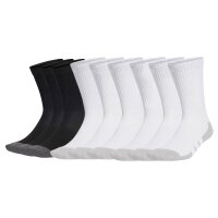 adidas Unisex Socken, 9er Pack - Essentials Climacool Crew Socken, Logo 2xWeiß/Schwarz 40-42