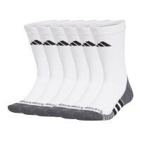 adidas Unisex Socks, 9-pack - Performance Climacool Cushioned Crew, Logo, Stripe, Cushioned White 40-42 (UK 6.5-8.5)