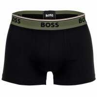 BOSS Herren Boxershorts, 3er Pack - Trunk 3P Power, Cotton Stretch, Logo, uni Schwarz L