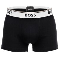 BOSS Herren Boxershorts, 3er Pack - Trunk 3P Power, Cotton Stretch, Logo, uni Schwarz M