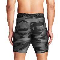 UNDER ARMOUR Herren Boxershorts, 3er Pack - Performance Tech Long Boxer Briefs, Novelty 9 in, Camouflage, Stretch Schwarz/Grau M