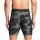 UNDER ARMOUR Herren Boxershorts, 3er Pack - Performance Tech Long Boxer Briefs, Novelty 9 in, Camouflage, Stretch Schwarz/Grau M