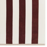 GANT Beach Towel - STRIPE BEACH TOWEL, Shower Towel, Terry Cloth, Organic Cotton, Stripes Maroon 100x180cm