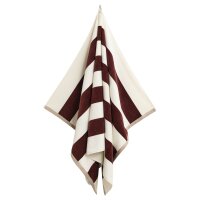 GANT Strandtuch - STRIPE BEACH TOWEL, Duschtuch, Frottee, Bio-Baumwolle, Streifen Kastanienbraun 100x180cm