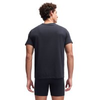 Under Armour Herren T-Shirt, 2er Pack - Performance Cotton Undershirts, einfarbig, Rundhals, Stretch Schwarz M