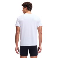 Under Armour Herren T-Shirt, 2er Pack - Performance Cotton Undershirts, einfarbig, Rundhals, Stretch Weiß M