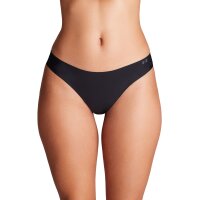 UNDER ARMOUR Womens Thong, 3-Pack – Pure Stretch No Show Thong, elastic, solid color Black S (Small)