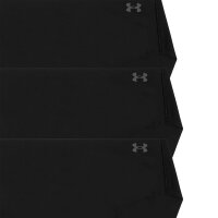 UNDER ARMOUR Damen Bikini-Slip, 3er Pack - Pure Stretch No Show Bikini, elastisch, einfarbig Schwarz XS