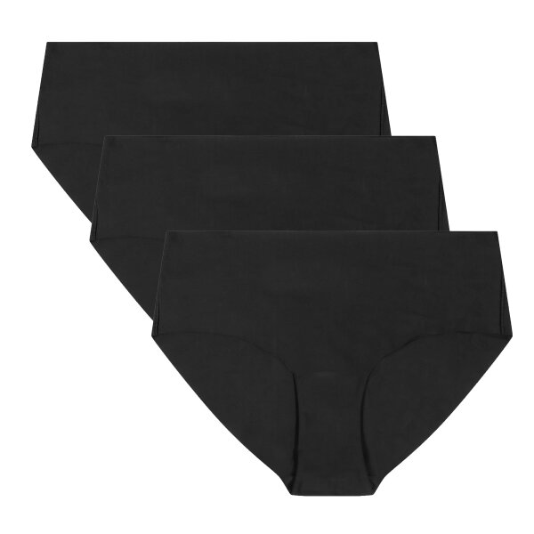 UNDER ARMOUR Damen Hipster, 3er Pack - Pure Stretch No Show Hipster, Slips, elastisch, einfarbig Schwarz L