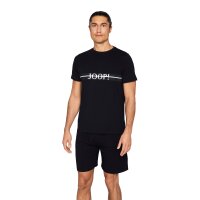 JOOP! Herren Schlafanzug, kurz - Core, Pyjama-Set, Shorty, 2-teilig, Logo, Cotton Stretch Schwarz M