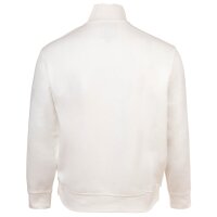 A|X ARMANI EXCHANGE mens sweatshirt with stand-up collar and half-zip - logo, cotton blend White M (Medium)