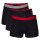 JOOP! Herren Boxershorts, 3er Pack - Everyday, Boxer Briefs, Cotton Stretch, Logo Schwarz M