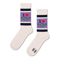 Happy Socks Herren Socken, 6er Pack - STAR WARS, Geschenkbox, Motivsocken Star Wars Gift Set Mandalorian 41-46