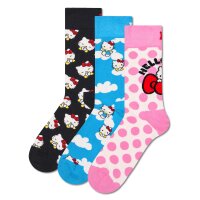 Happy Socks Women Socks, 3-Pack - HELLO KITTY, Gift Box, Patterned Socks Hello Kitty Gift Set 36-40