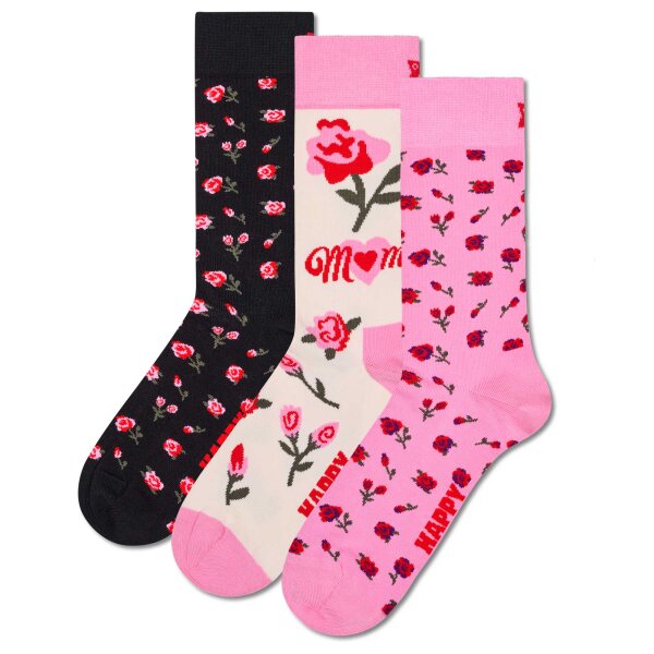 Happy Socks Damen Socken, 3er Pack - Mother´s Day, Geschenkbox, gemischte Farben Mothers 36-40