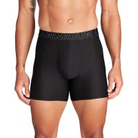 UNDER ARMOUR Mens Boxer Shorts, 6-Pack – Performance Tech Mesh Boxer Briefs Solid 6 in, Stretch, solid color Black L (Large)