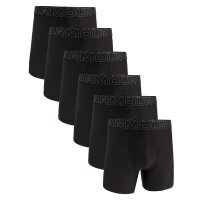 UNDER ARMOUR Mens Boxer Shorts, 6-Pack – Performance Tech Mesh Boxer Briefs Solid 6 in, Stretch, solid color Black M (Medium)