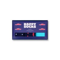Happy Socks Unisex Socken, 3er Pack - Everyday Crew, Geschenkbox, Baumwoll-Mix Car 41-46