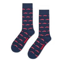 Happy Socks Unisex Socks, 3-pack – Everyday Crew, gift box, cotton blend Car 41-46 (UK 7,5-11,5)